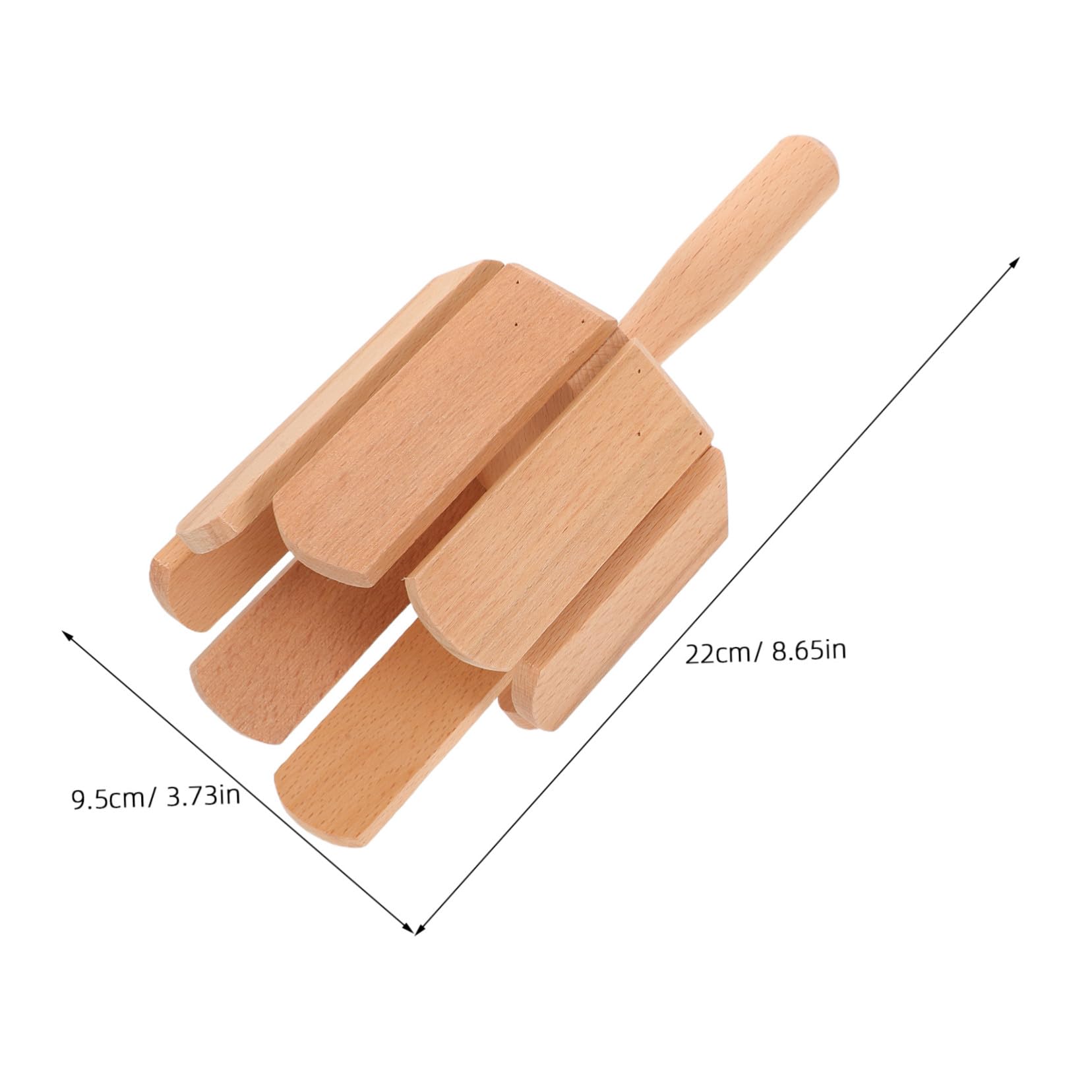 Instrumento de Percusión de Madera 8 Tonos 2 Piezas para Niños | Tono Multisonoro, Color Beige, para Educación Temprana y Actuaciones Profesionales
