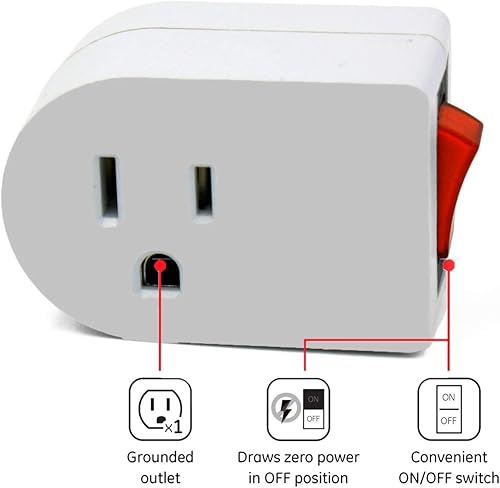 Miniatura 7 de Wideskall Adaptador de enchufe de pared de alimentación de CA de 2 clavijas con certificación ETL (paquete de 10)
