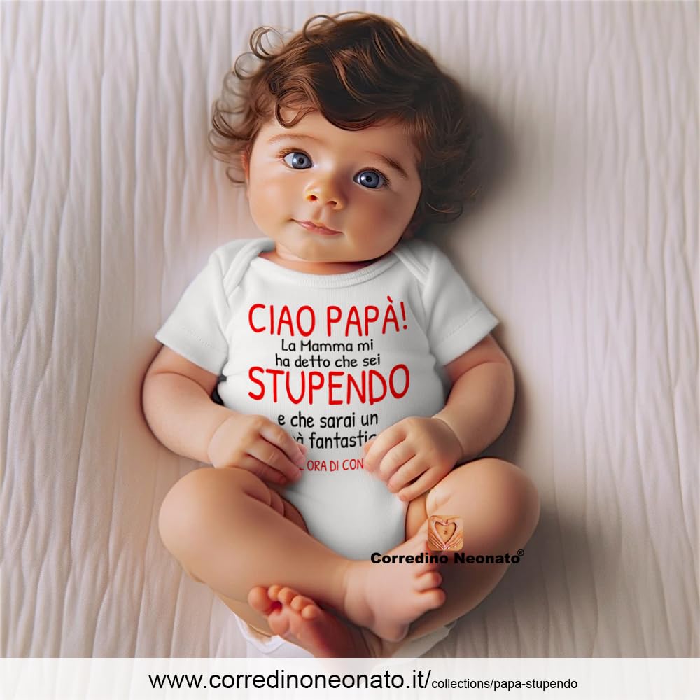 body neonato Papà Stupendo e fantastico Mamma stupenda e meravigliosa regalo nascita