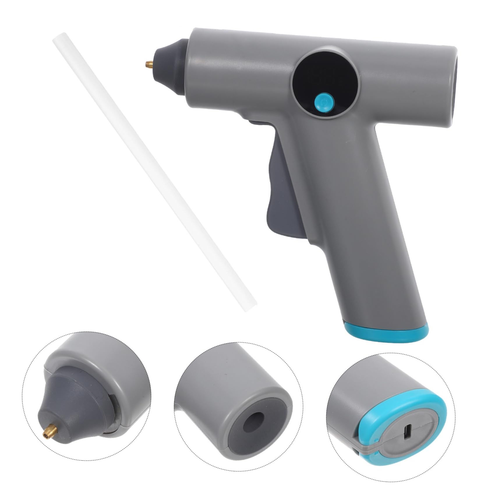 Gatuida Hot Glue Gun Recargable USB con Pantalla Digital de Pegamento Pequeña para Manualidades DIY Adhesivo de Rápida con Barras de Pegamento para Proyectos Escolares y Decoraciones