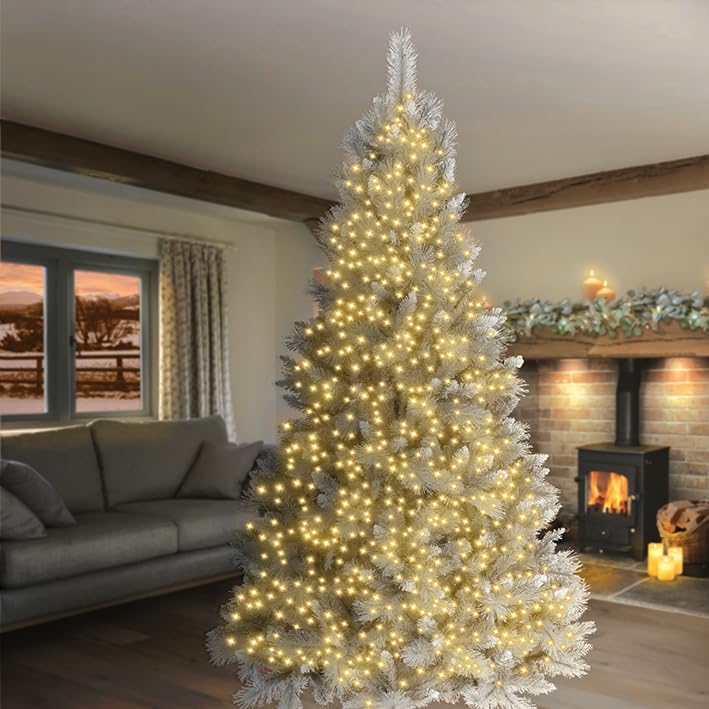 Premier 750 Multi Action LED TreeBrights with Timer – Warm White Christmas Tree Lights – 18.7m Lit Length – Indoor Use
