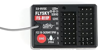 GoolRC Flysky FS-R11P Receiver, 2.4GHz 11CH Receiver ANT Protocol Single Antennas Compatible with Flysky FS-G7P FS-G7P+ FS-G11P FS-ST8 FS-ST16 Radio Transmitter for RC Car Boat
