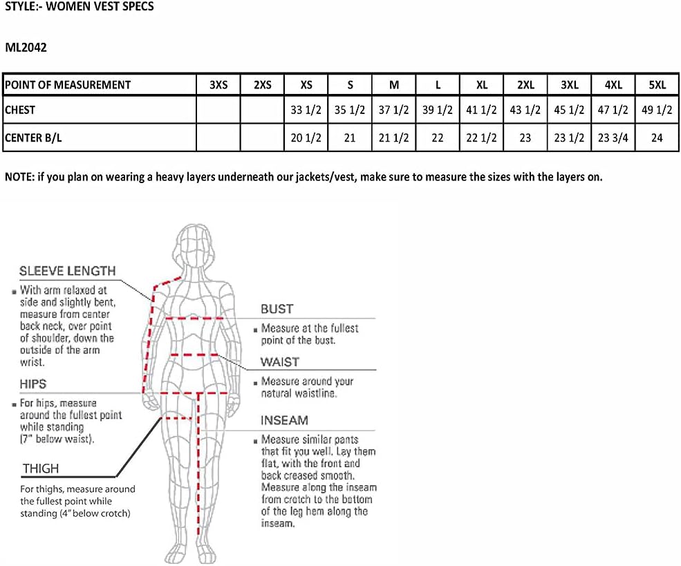 Milwaukee Leather ML2042 Women's Black Braided Premium Leather Motorcycle Rider Vest w/Side Laces