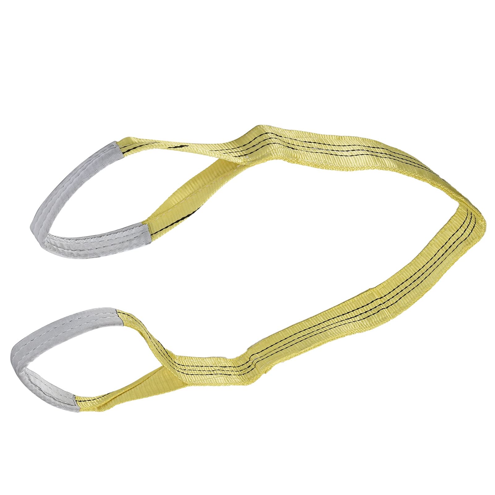 Garosa Flat Sling, 3T High Strength Heavy Duty Endless Flat Lifting Sling Spanset for Hoist Heavy Duty Objects Towing Cargo, Wide 75mm (5m (16.40ft))