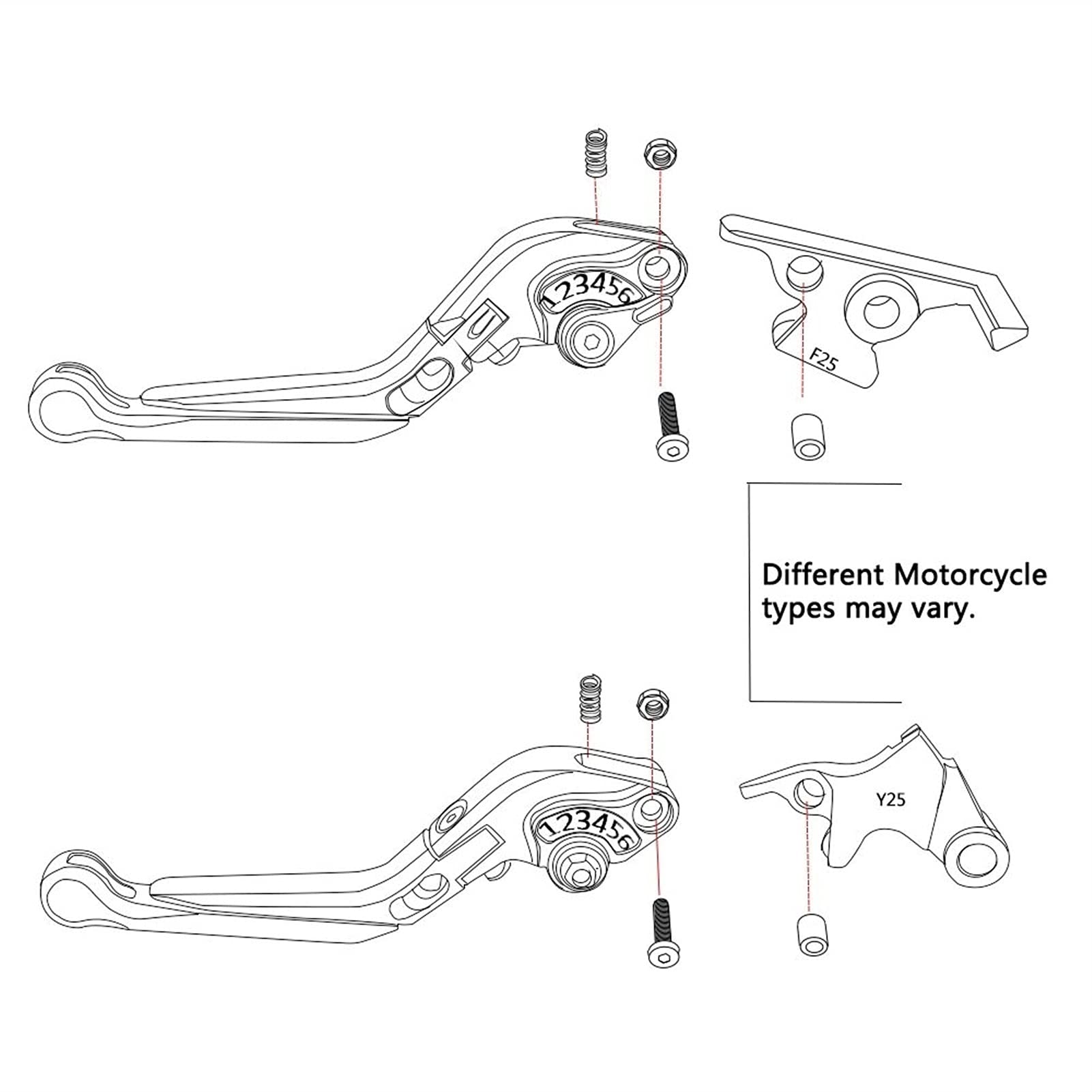 Leviers d'embrayage De Frein Moto Réglables Extensibles Pliables CNC pour CMX500 CMX 500 CMX300 300 Rebelle 2017 2018 2019
