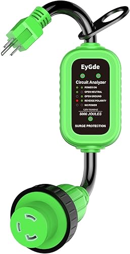 EyGde Adaptador de 30 amperios a 15 amperios 110 RV con protector de sobretensión, adaptador patentado de 15 amperios macho a hembra de 30 amperios disponible en Yaxa Guatemala