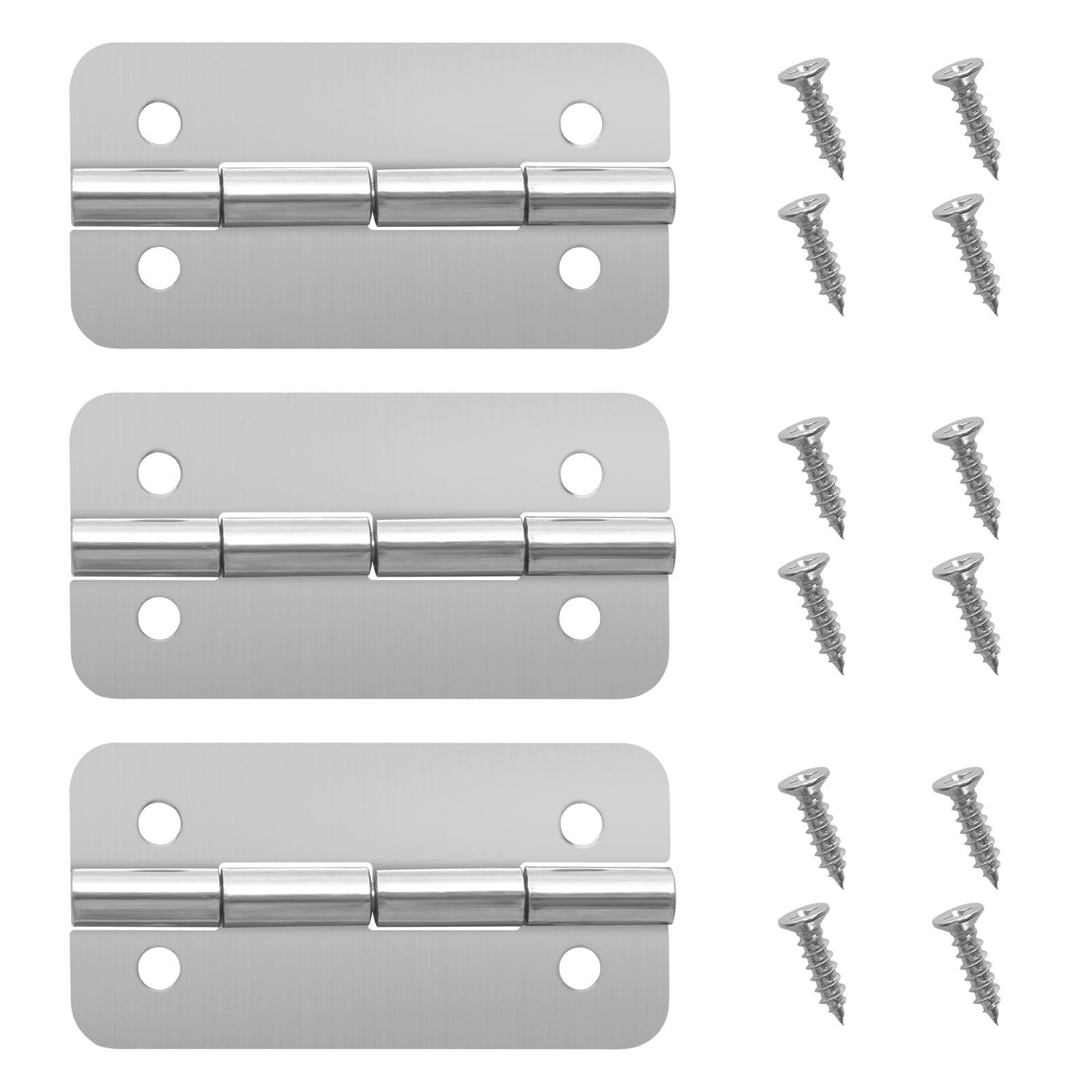 GEAIN Cooler Stainless Steel Hinges Fits for Igloo Ice Chests Hinges Replacement - 3 Pack