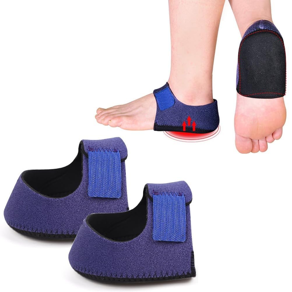 Gel Heel cups Silicon Heel Pad for Heel Ankle Pain, Heel Spur Shoe Support Pad for Men and Women Shock Cushion Pad for Heels Cushion Heel (1-PAIR) (FREE SIZE)-image-1
