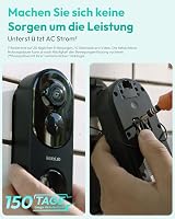BOTSLAB 5MP Vezeték Nélküli Videó Kaputelefon, 360° Panoráma Nézet, AI/Radar/PIR Érzékelés, Akkumulátoros, Kétirányú Hang, Havi Díj Nélkül 6