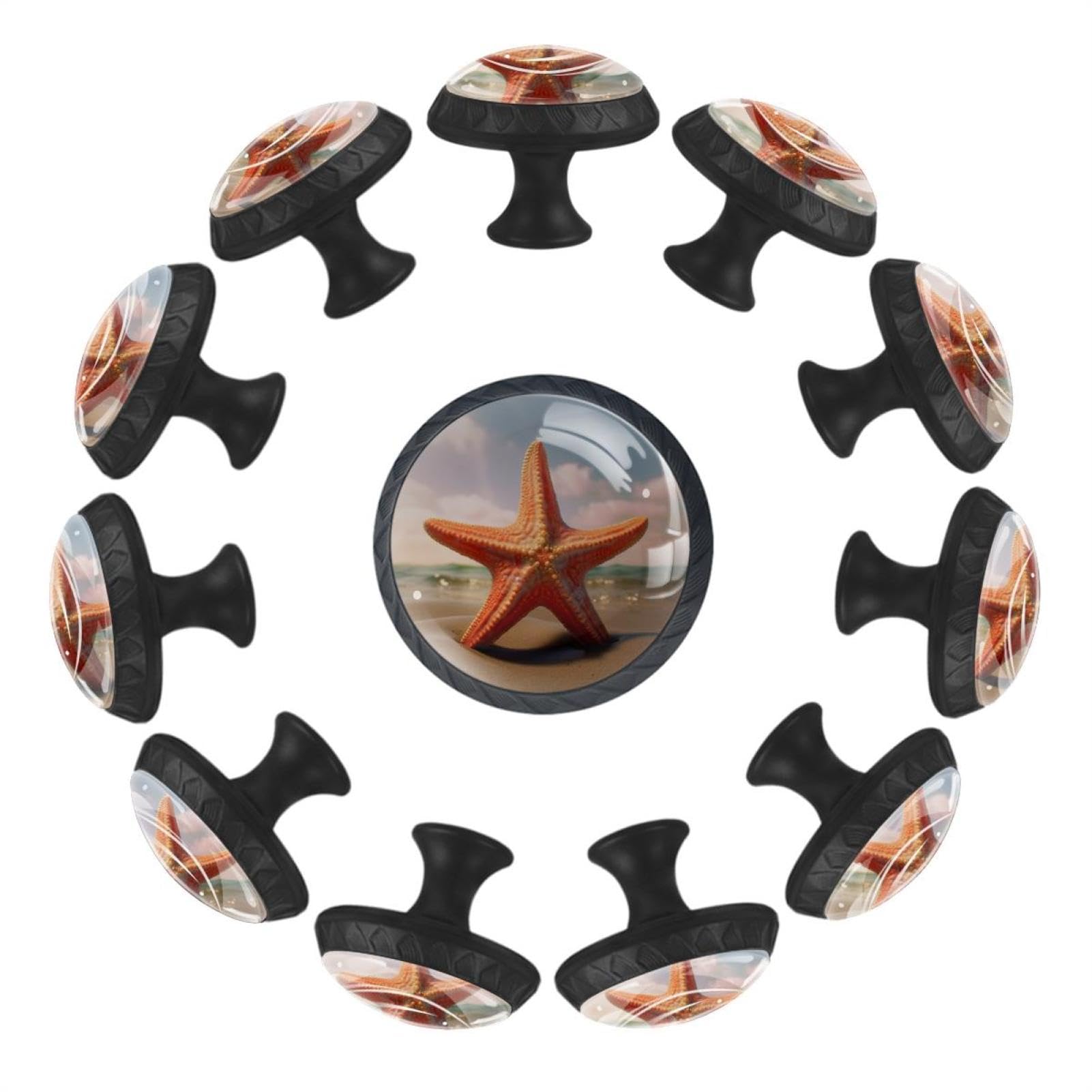 Boutons de tiroir Ocean Coast poignée meuble verre cristal transparent tendance