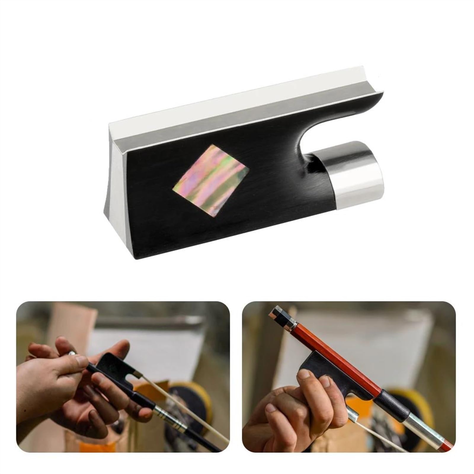Violino Per Principianti Accessori 1 PC 4/4 Arco Per Violino Bellissimo Accessorio Per Strumento Musicale Intarsiato