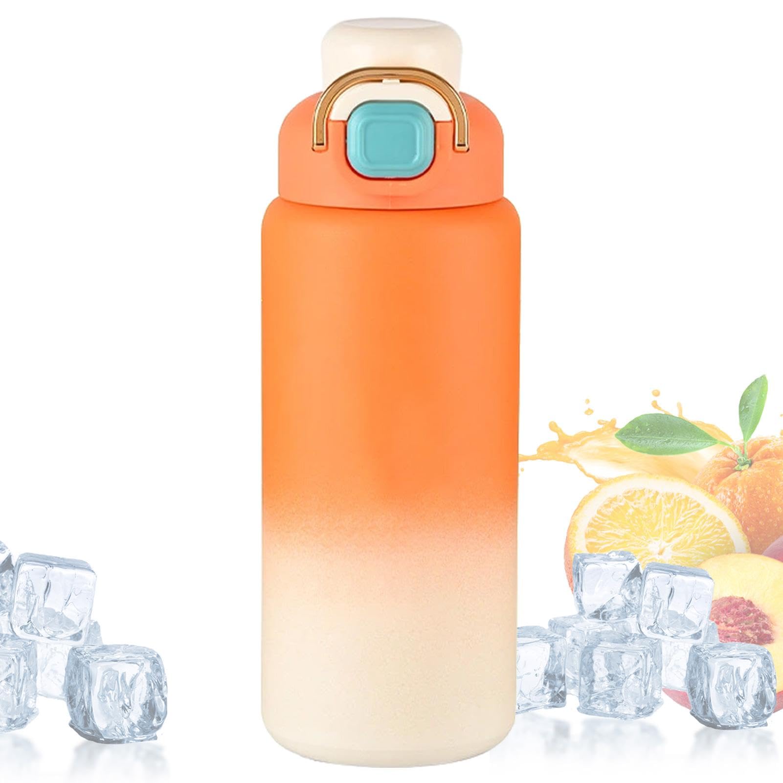 Borraccia Termica Borraccia Con Cannuccia Da 650 Ml Per Acqua Calda | Fiaschetta Impermeabile Da Esterno Per Bambini Scuola Ragazze Uomini Palestra Caffè Donne Sport Viaggio Esterno