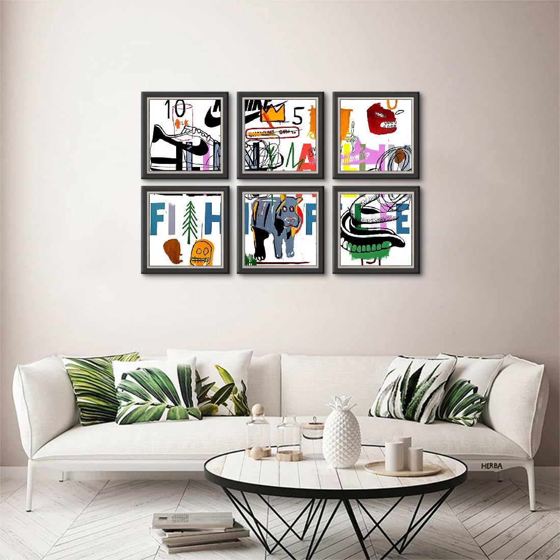 手作りの漫画風飾り物 アートパネル インテリア画 壁掛け