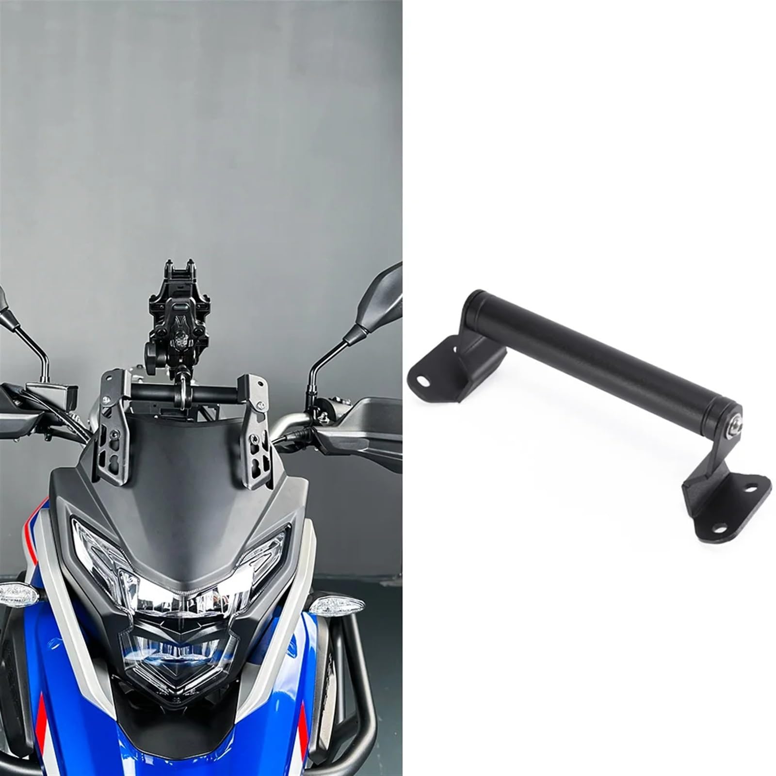 Soporte Navegación Soporte Montaje Navegación GPS Teléfono Móvil para KOVE 500X 525X para Macbor para Montana XR5 Soporte De Extensión para Manillar Motocicleta Soporte GPS para Motocicleta