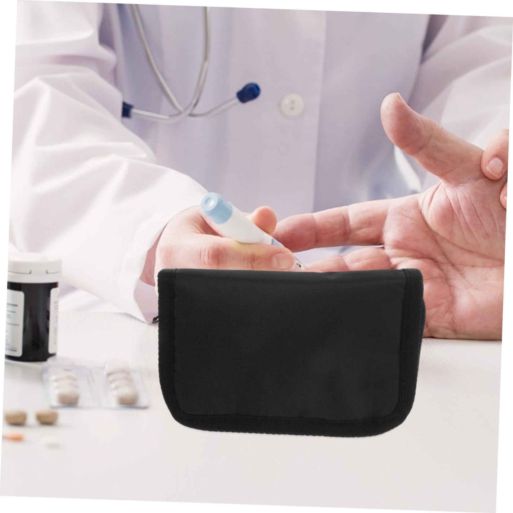 12 Piezas Bolsa De Almacenamiento Para En Caso Bolsas De Almacenamiento De Suministros Para Negro Tirador De Cremallera De Aleación De Zinc