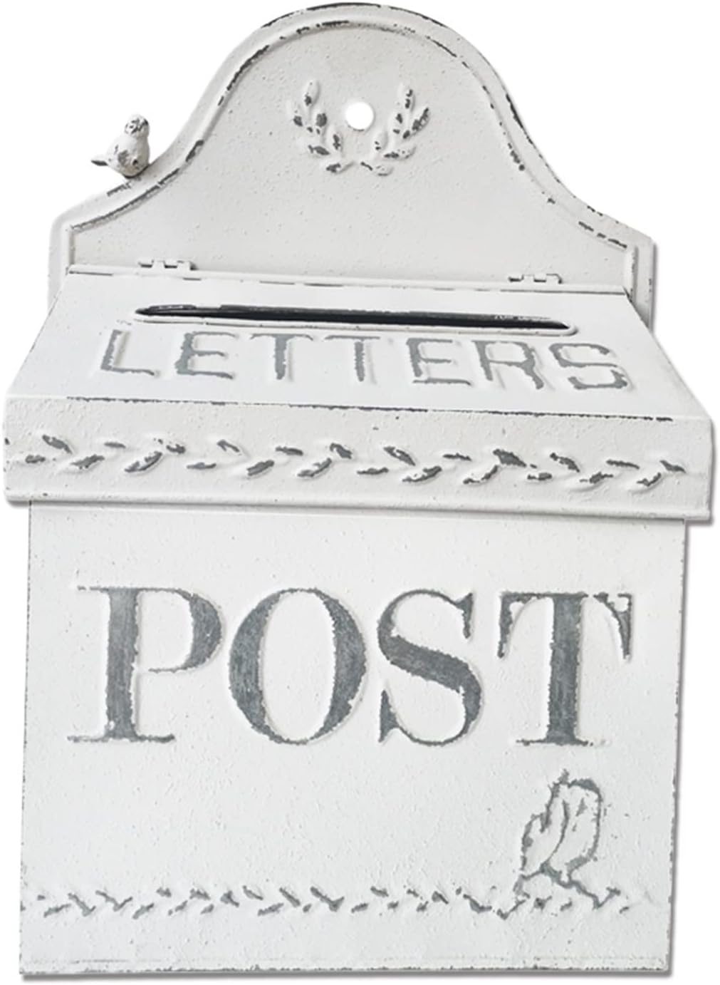 HBJWOV Vintage Metal Mailboxes Letter Box Wall Mounted Post Decoration Crafts Mailbox Outside