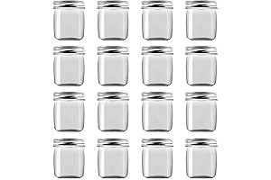 Novelinks Mini Clear Round Plastic Jars