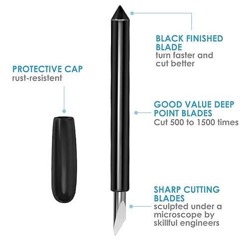 Miniatura 9 de 10 cuchillas de punta fina de alta calidad, cuchillas de repuesto compatibles con máquinas de corte ExploreAirAir 2Air 3MakerMaker 3Expression