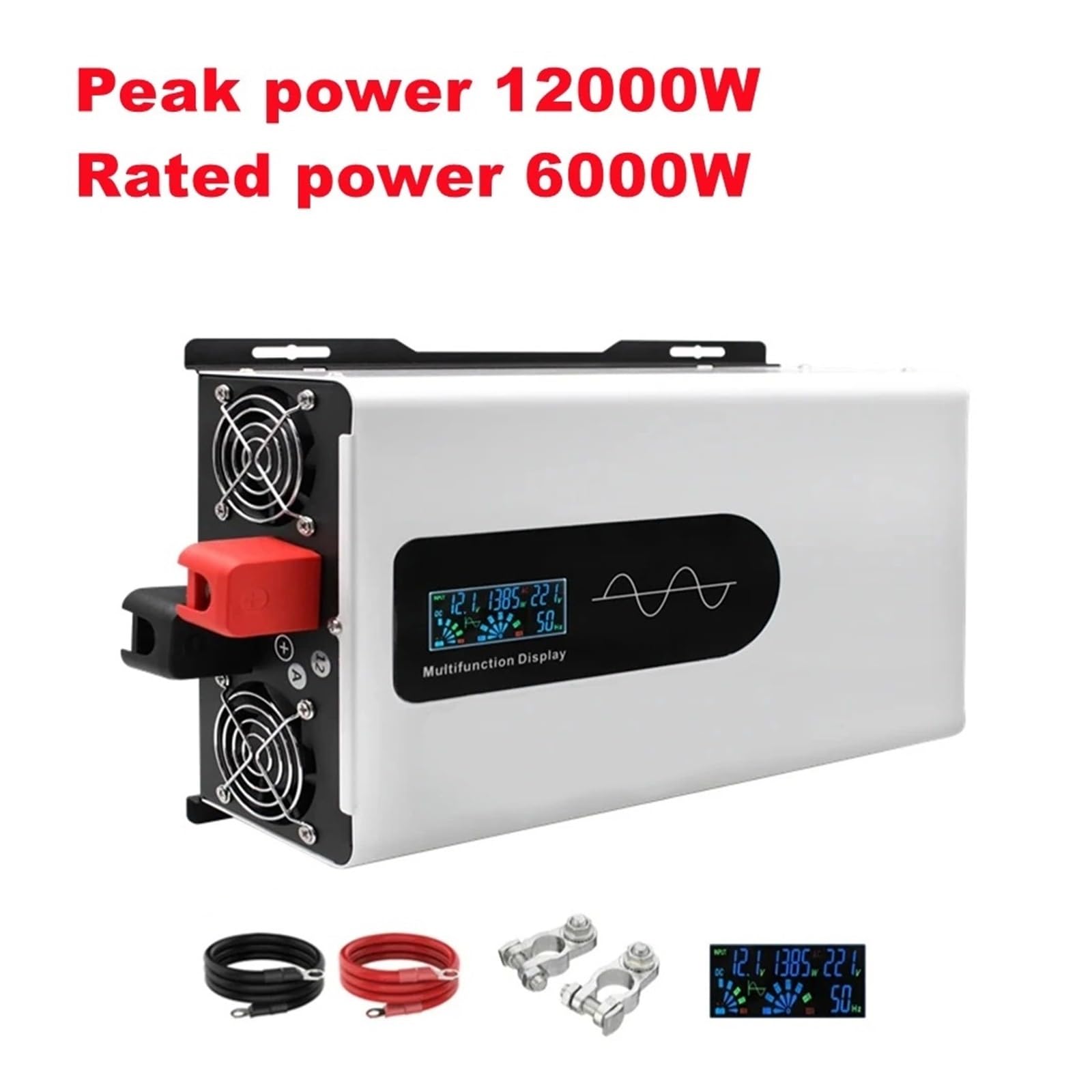 Inversor Onda Sinusoidal Pura 8000 W 10 000 W 12 000 W 12 V 24 V 48 V 60 V A CA 220 V 110 V para Coche Solar Fuera La Red Convertidor(12000W,24V,110V 60HZ)