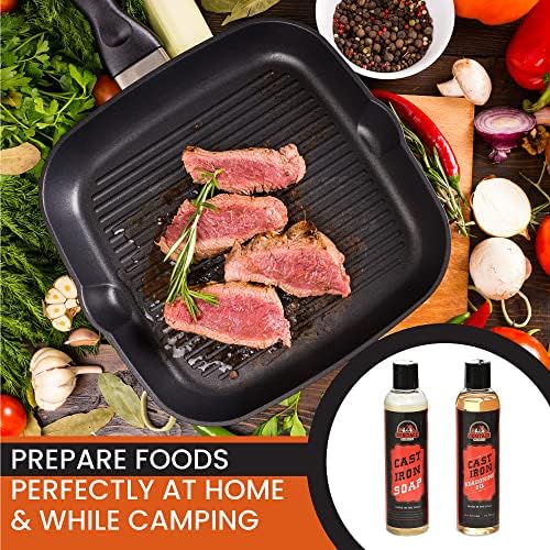 Old Timer Heritage Products Cast Iron Cleaning Kit Cast Iron Skillet