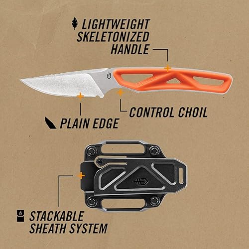 Miniatura 2 de Gerber EXO MOD KnifeSaw - Juego de mochilero para caza, color naranja cazador