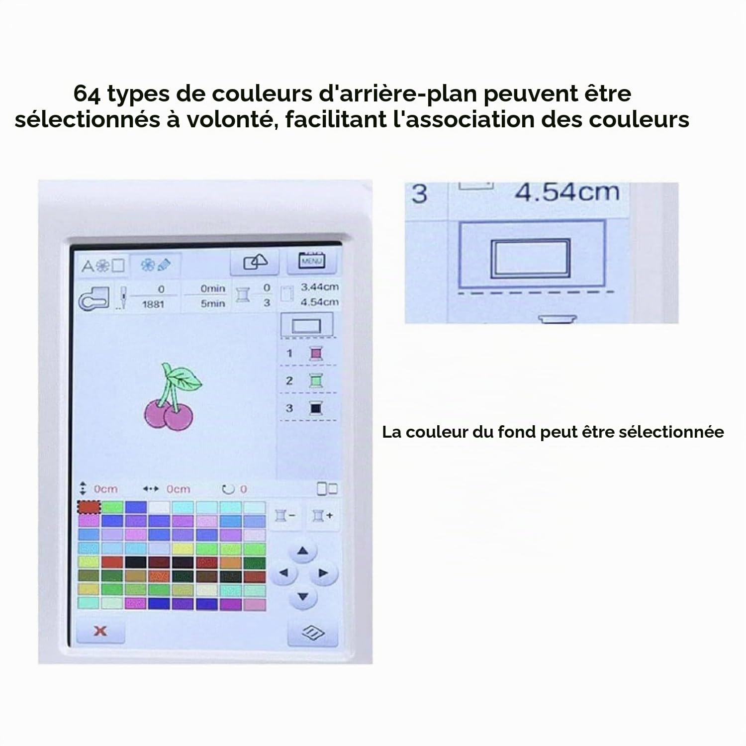 Machine À Broder Électrique, Machine À Coudre Automatique avec Grand Écran Tactile LCD, Outil Broderie DIY, 210 Lettres Intégrées Et 30 Bordures De Motifs, Couture Simplifiée