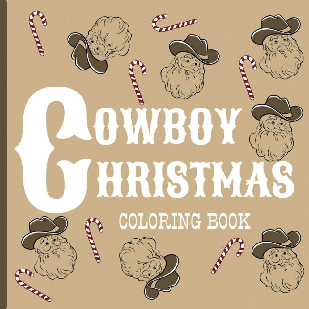 Amazon.com: Cowboy Christmas Coloring Book: Cowboy Christmas Coloring ...