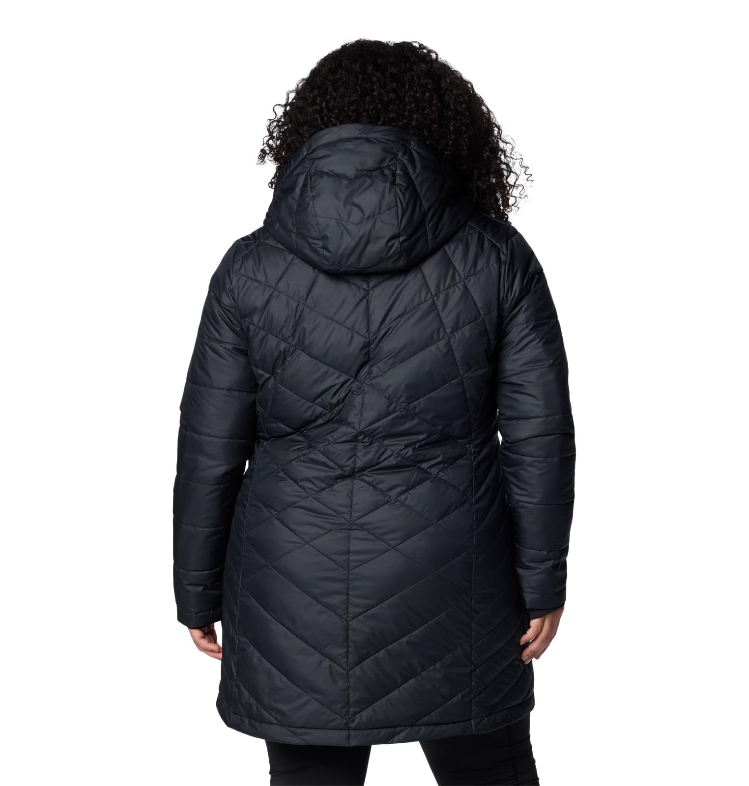 Columbia Heavenly Long Hooded Jacket, Piumino Con Cappuccio Donna