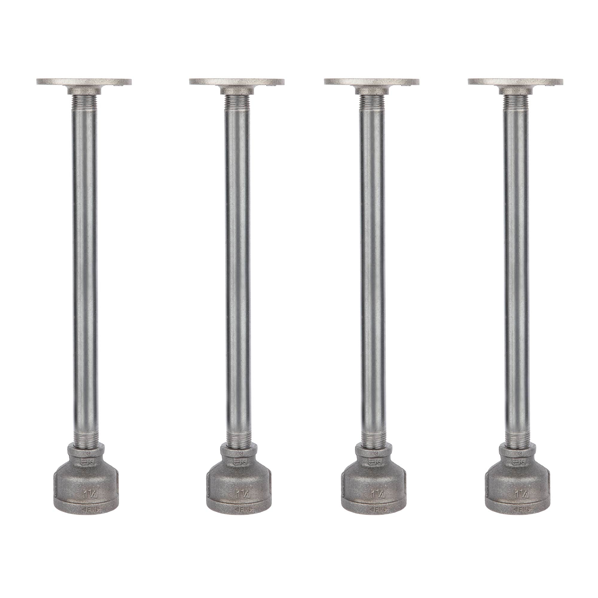 Buy Rustic 12 Inch Industrial Pipe Decor Table Legs Set of 4