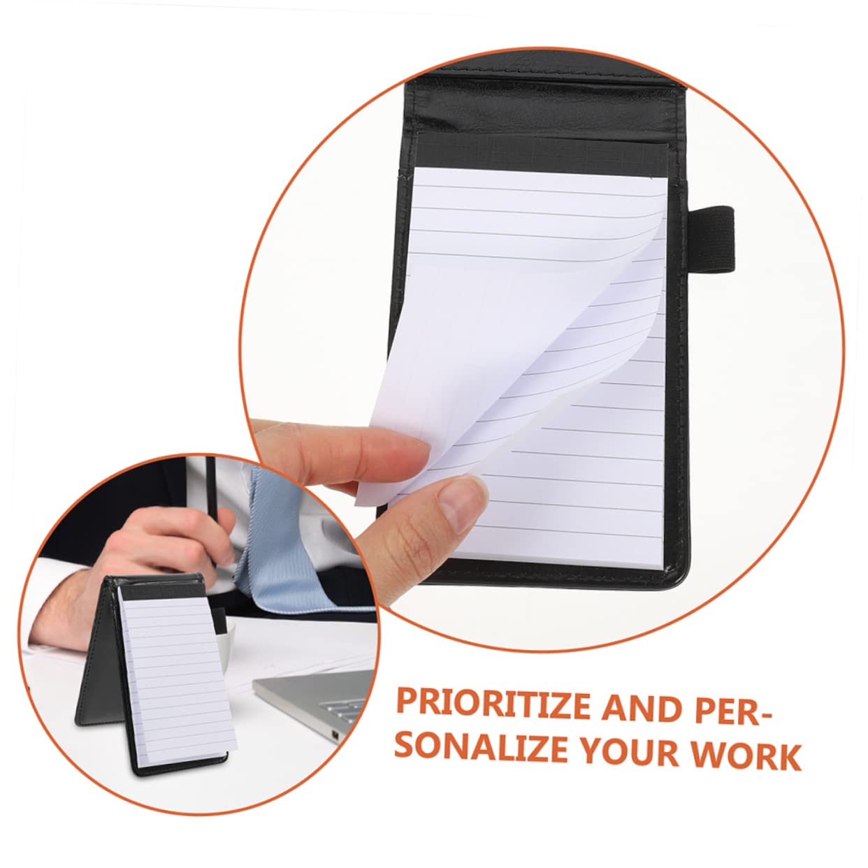 Lurrose 4 Ensembles Carnet De Travail Carnet De Planificateur Fournitures Autocollants Stylo Workbook Journaling Cahier D'écriture D'affaires Cahier Pour Journal Faux Cuir 2 Pièces * 4