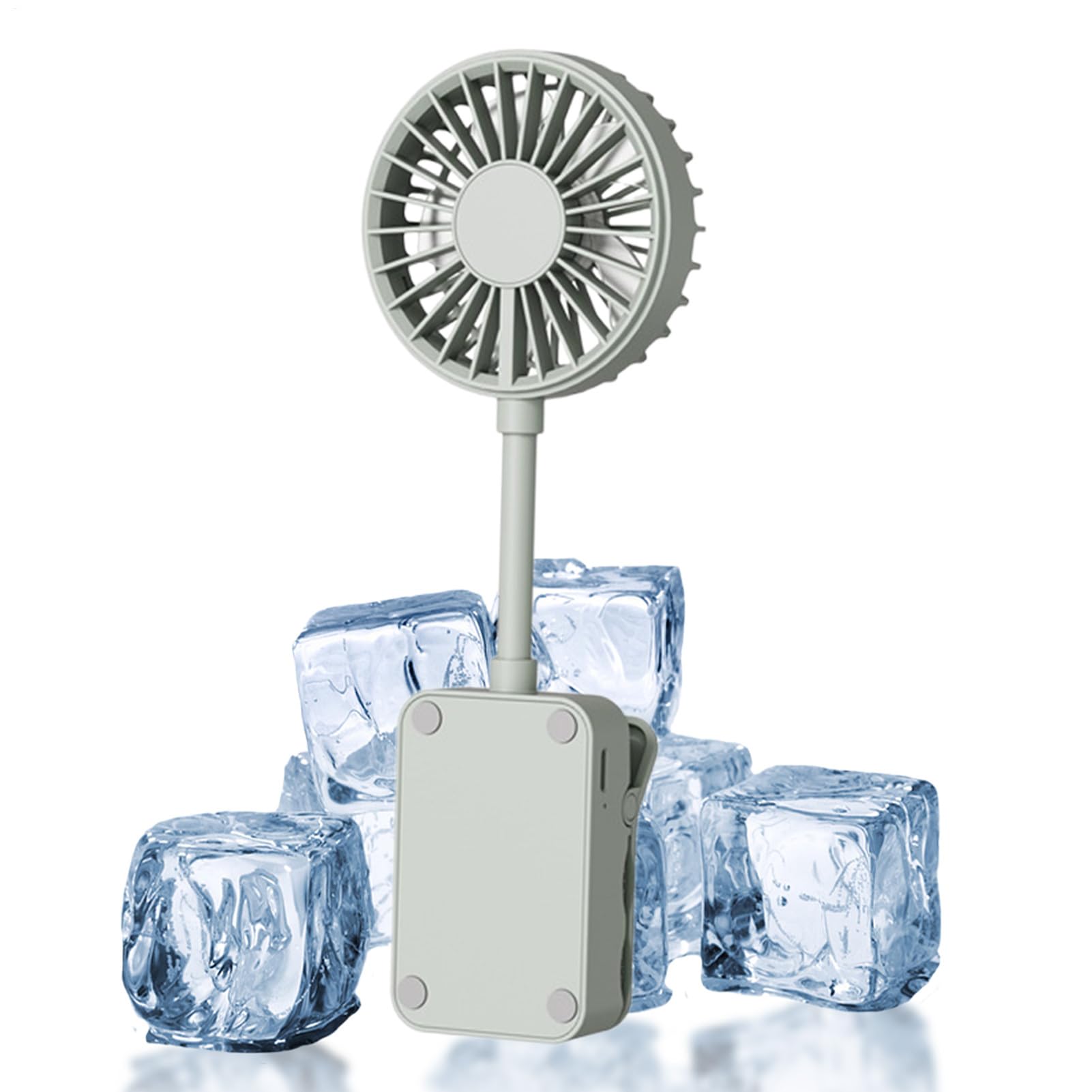 Clip Fan,Rechargeable Personal Adjustment 3 Speed Airflow Silent,Clamp on Fan | for Car Camping Tent Travel Bed Bedroom Cart Office RV