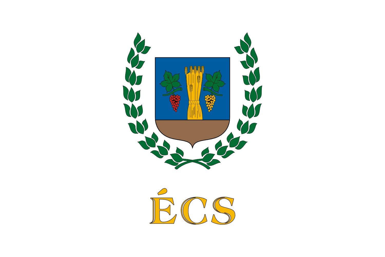 Drapeau Écs község avec finitions de haute qualité