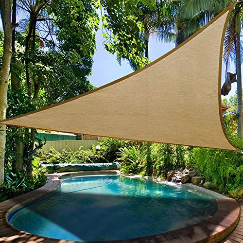 Toldo triangular de protección solar, cubierta para al aire libre, patio, jardín, piscina, para acampar, ir de pícnic
