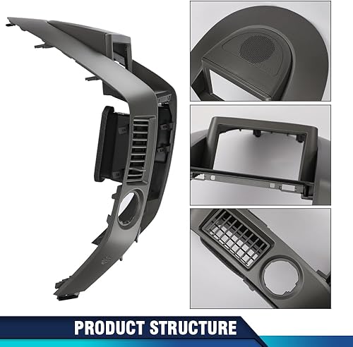 Miniatura 8 de PIT66 Tapa del panel de instrumentos de la consola central para salpicadero, bisel para Nissan Armada 2005-2006Nissan Pathfinder ArmadaNissan Titan