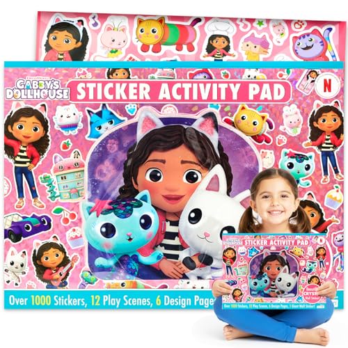 Gabbys Dollhouse Sticker Activity Pad - 1000+ Sticker Sheets Bundle