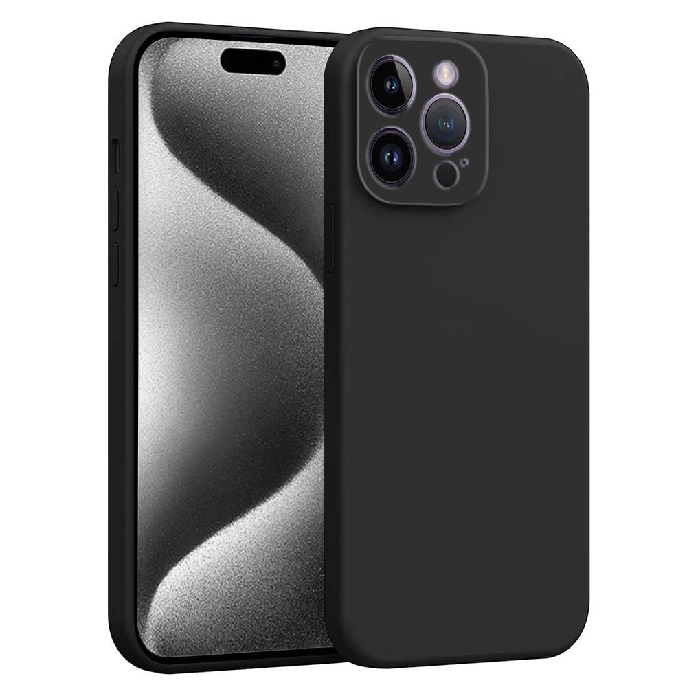 amazon basics Mobile Cover for Apple iPhone 15 Pro | Full Camera Protection | Premium Liquid Silicon Case | Flexible Bumper Case for Apple iPhone 15 Pro (Black) (B0D5WGN31Q) Amazon Price History, Amazon Price Tracker