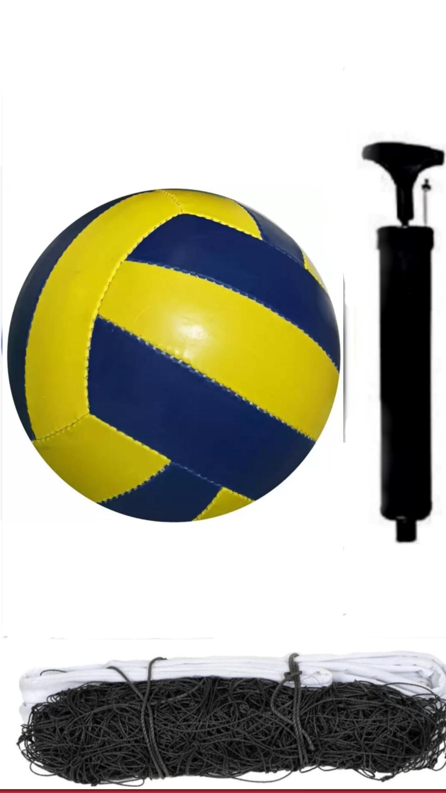 Radion Soft Synthetic Complete Volleyball kit Size-5 Whit air Pump and 2.2 mm Black Nylon net Official Size and Weight (Pack of 1) (B0CM1ZZCPZ) Amazon Price History, Amazon Price Tracker