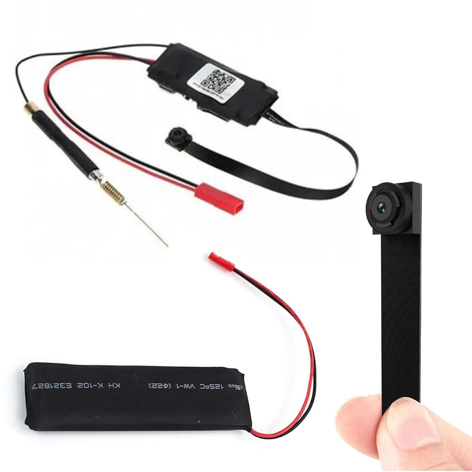4K Full HD WiFi 1080P DIY Portable Mini IP Spy Strip Camera with Night Vision Flexible Nanno Security Patta Camera with Live Audio & Video Recording 5V Lithium_Ion Battery Free.-image-20