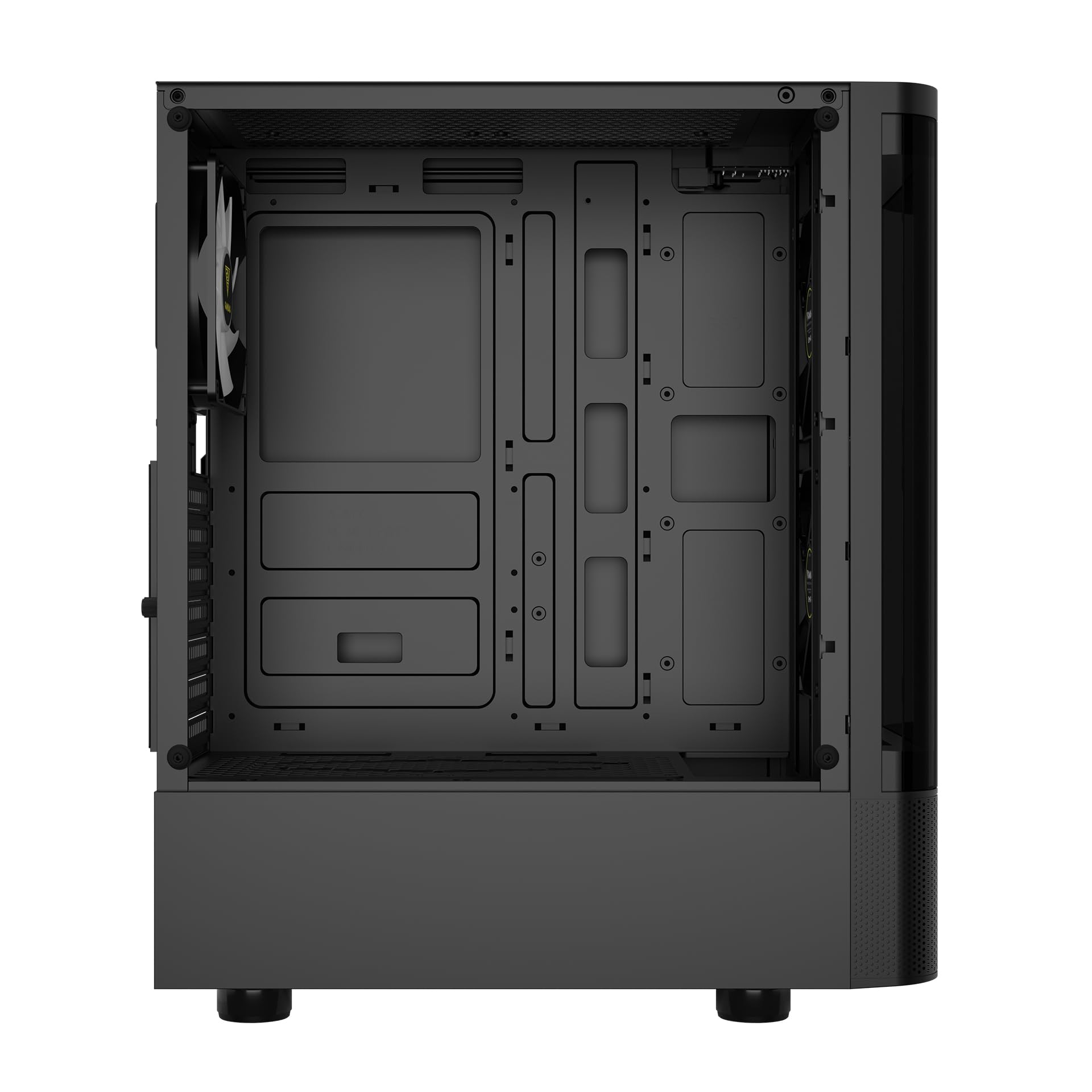 Gamdias Talos E3 CG ARGB - Custodia per gamer, con 3 ventole, colore: Nero