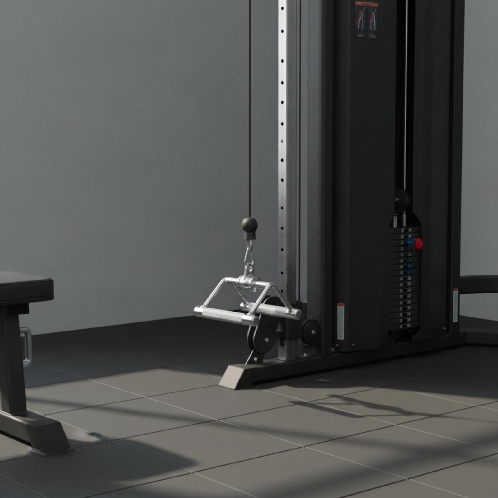 Gralara T-stangengriff-Griff mit aufhängeöse vielseitig kabelzuggriff rostfrei trainingsgriff für fitnessstudio, heimtrainingsbereich, krafttraining, T-Stangen-Rudergriff 502 Drehbar