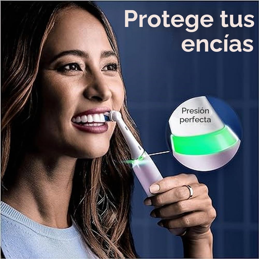 Oral-B iO Series 9 Edición Especial, Cepillo de dientes eléctrico, Bluetooth conectado, 7 modos de cepillado, 1 funda de viaje, 1 bolsa, cuarzo rosa
