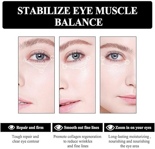 Miniatura 5 de Crema de ojos reafirmante de 1.06oz para quitar instantáneamente, bolsas de ojos, gel antihinchazón, ojeras, desvanecimiento, arrugas, crema