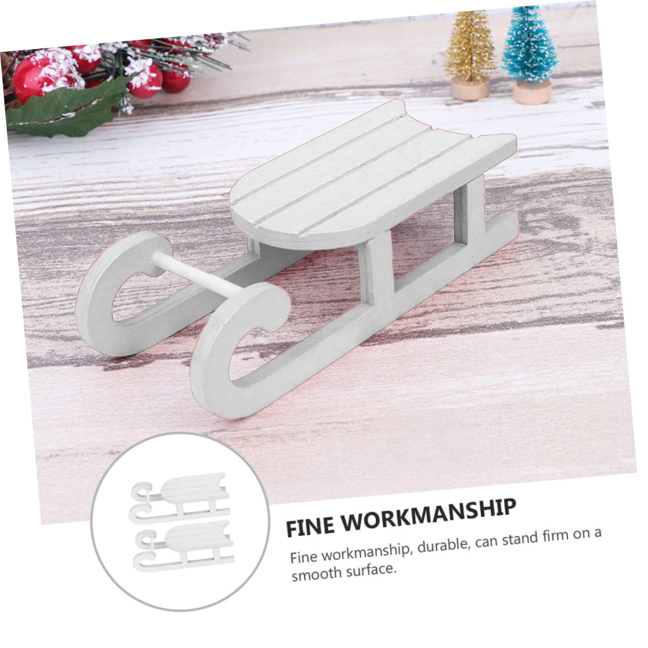 Toyvian 8 Pz Natale in Ritagli in Natale Mini Scatola Bianca