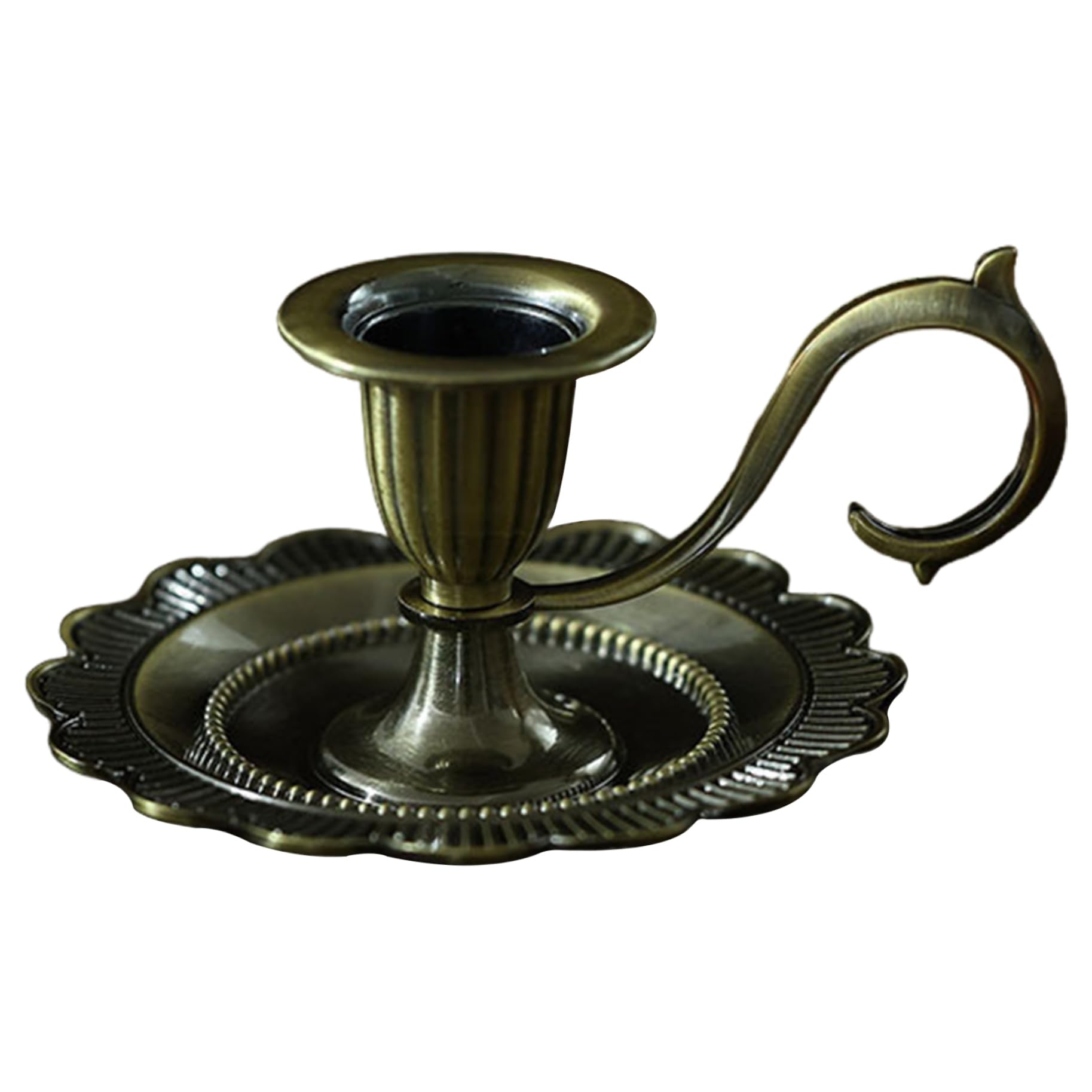 Bougeoir en laiton et alliage de zinc ornemental pour centre de table chic