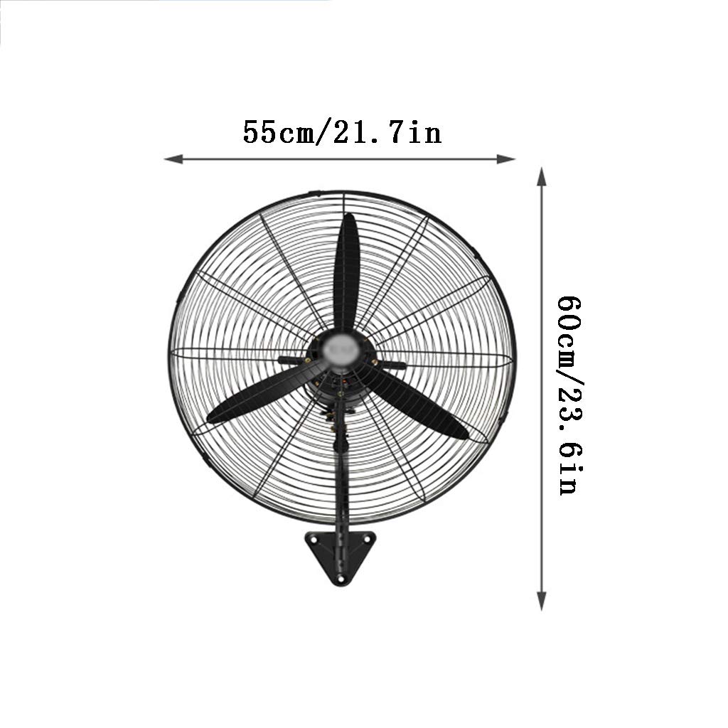Industrieller Wandventilator mit 90-Grad-Oszillation und 3M Netzkabel für effektive Kühlung in Haus und Büro