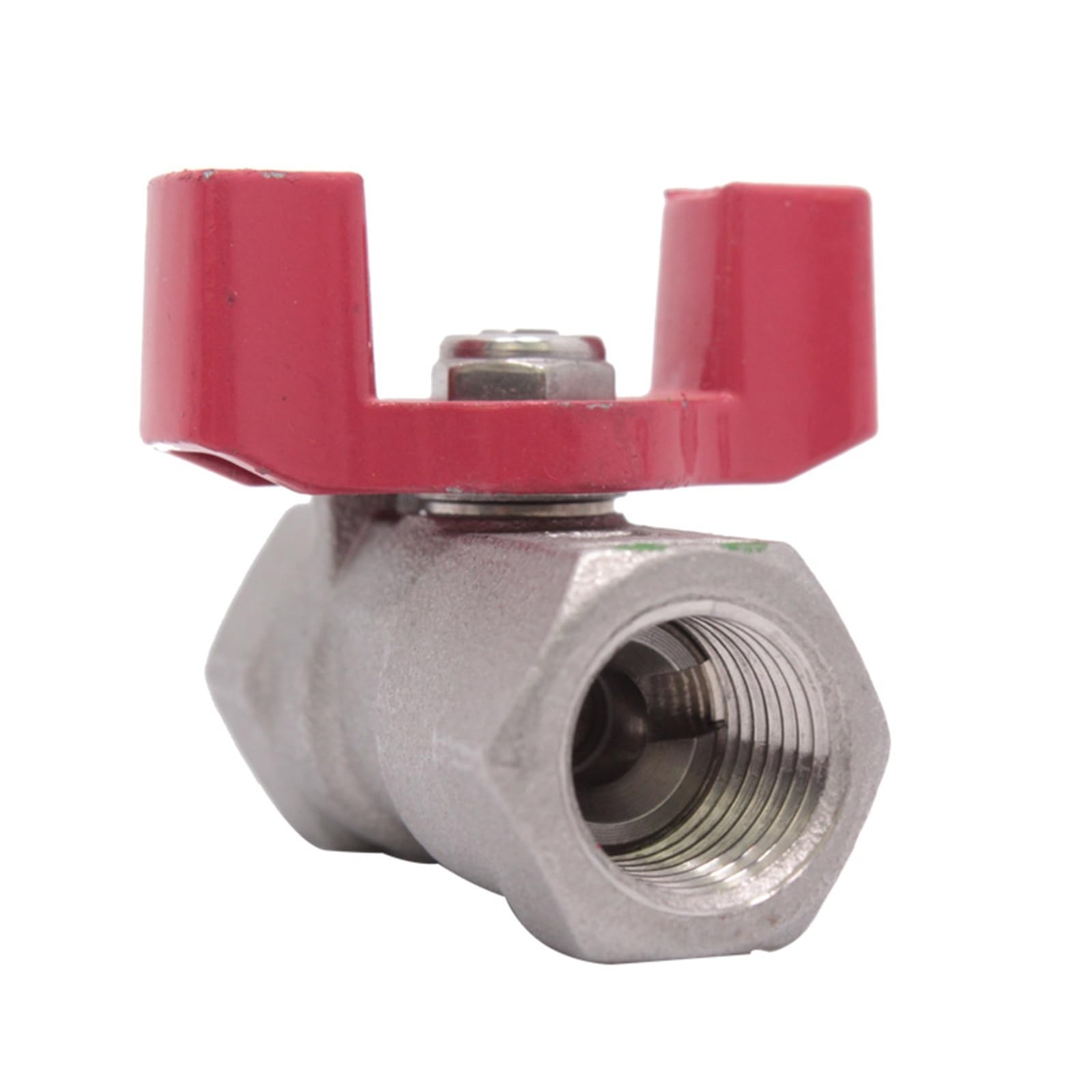 Trgyjgkf One Color Stainless Steel Dn15 1/2Inch Dn20 3/4Inch Dn25 Sus 304 Stainless Ball Valve Butterfly Handle For Water Oil Gas(Dn8)