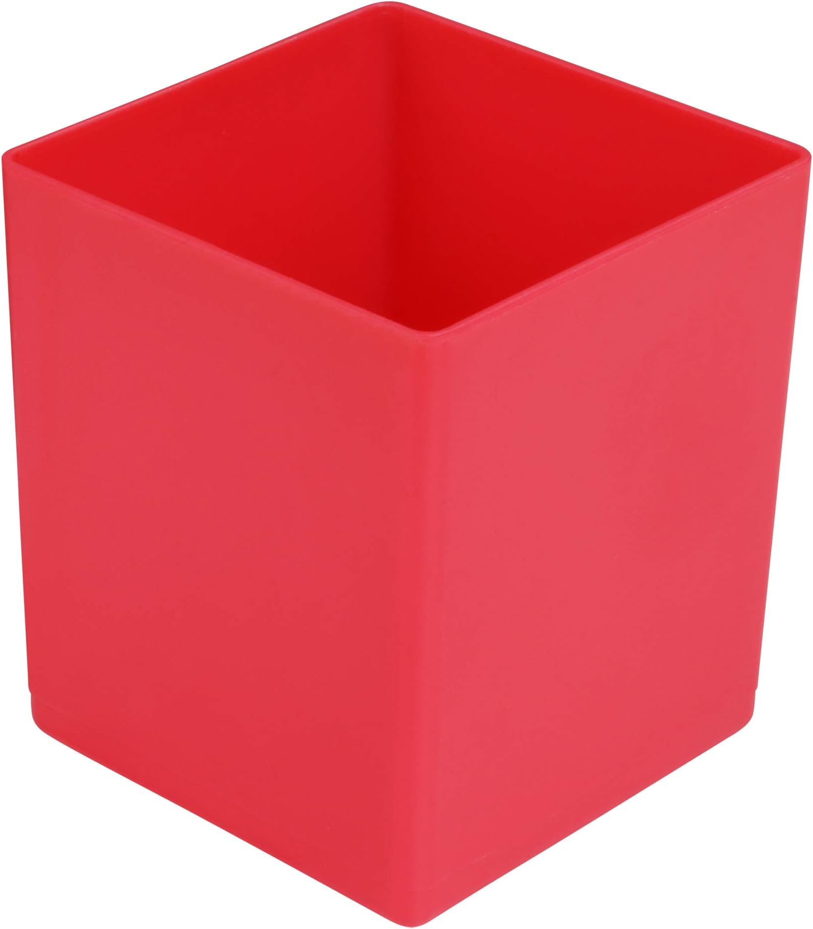 Bins, height 63 mm, red, LxB 54x54 mm, pack of 50.