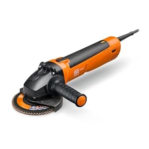 FEIN CG 15-125 BL Inox borstelloze compacte haakse slijper Ø 125 mm I 1500 W I met variabel toerental onbelast 2800-7000 m/min Ivoor de roestvrijstaalbewerking. Gewicht volgens EPTA 2,40 kg