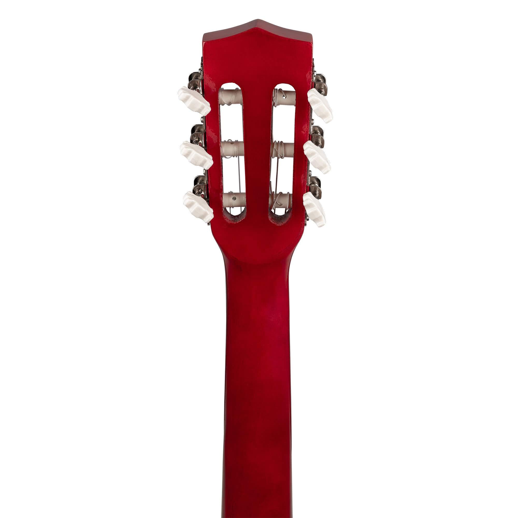 MAX SoloArt Junior 1/4 guitarra infantil clásica con soporte MAX GP20, funda mochila, afinador digital, cuerdas extra, púas y correa, para niños principiantes de 3 a 6 años