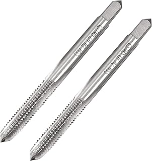 uxcell Metric Machine Tap Left Hand M5 Thread 0.8 Pitch H2 Accuracy 3 Flutes High Speed Steel Screw Thread Taps Tapping Tool 2pcs